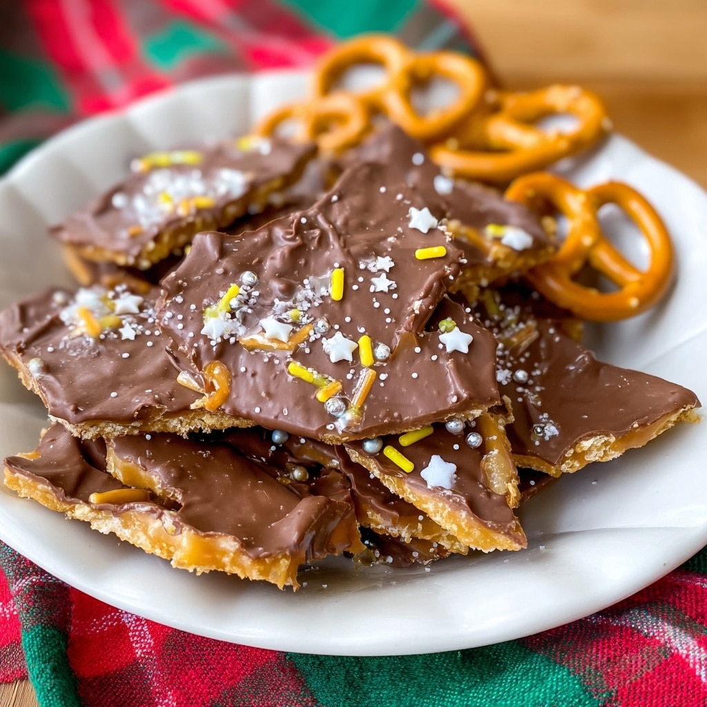 Pretzel Christmas Crack (Pretzel Toffee) Recipe - Recipe Image