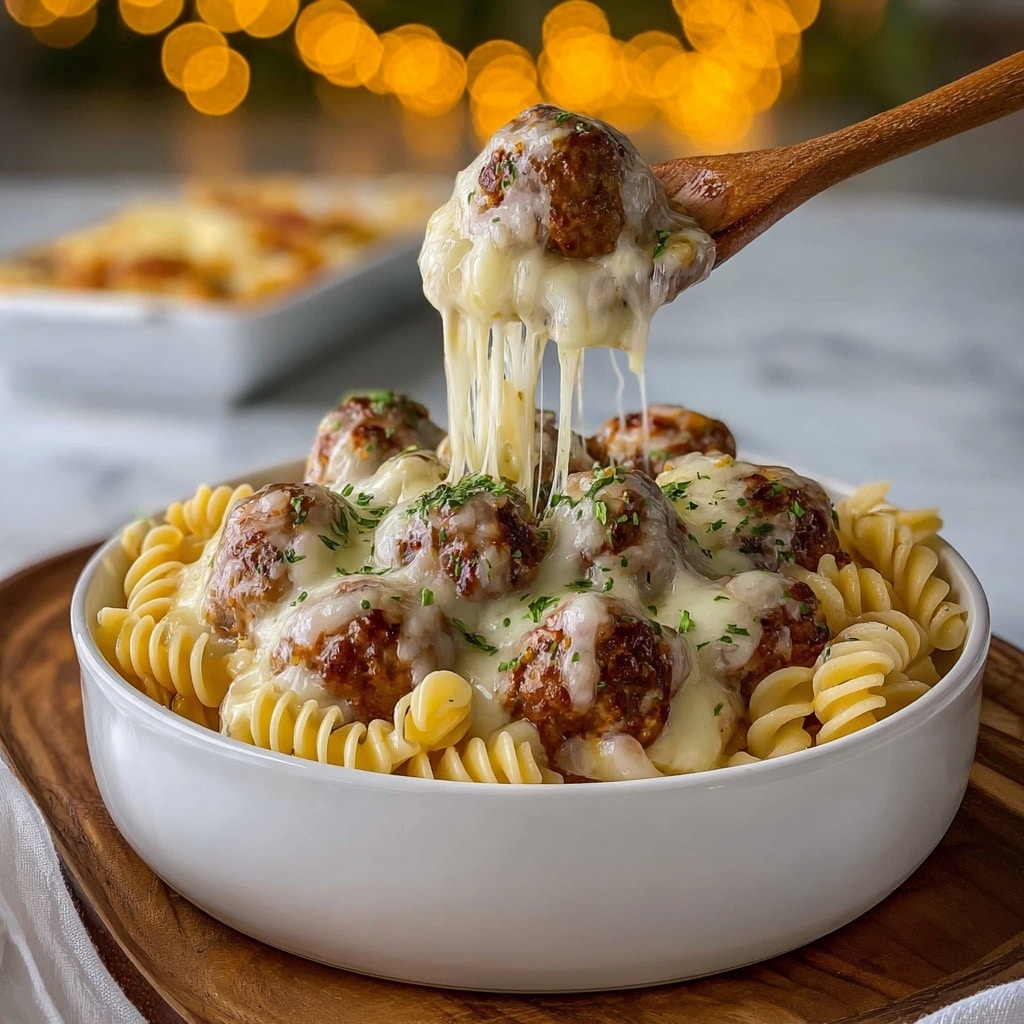 Dump and Bake Meatball Casserole Recipe - Recipe Image