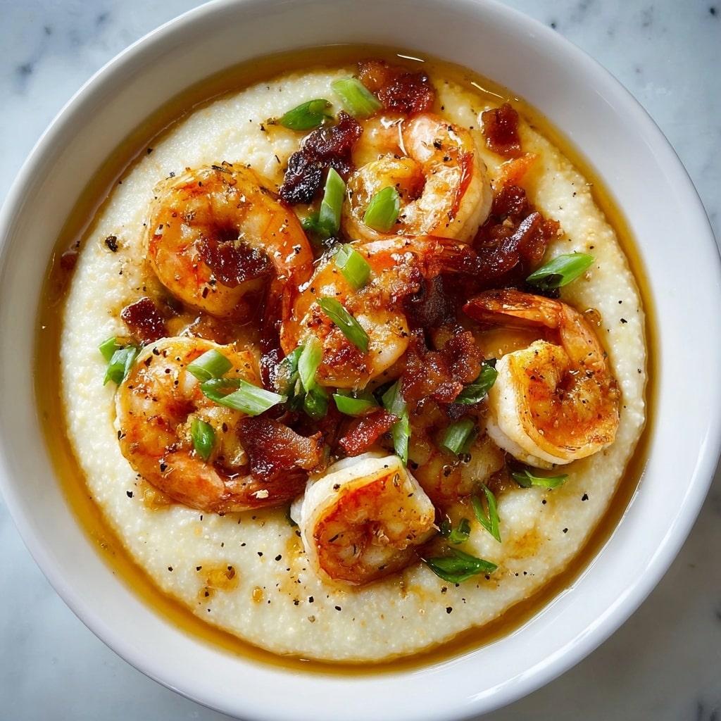 Creamy Shrimp and Grits with Bacon and Lemon Recipe