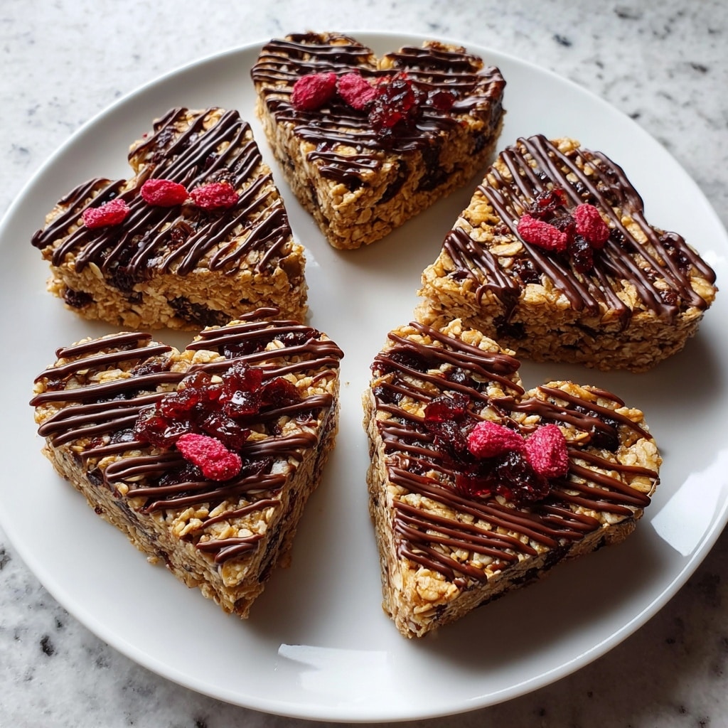 Crunchy Granola Heart Bars Recipe