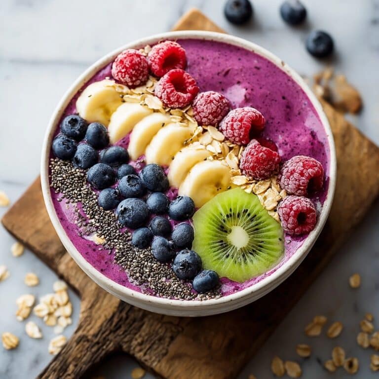 Energizing Breakfast Smoothie Bowl for a Vibrant Morning Boost Recipe