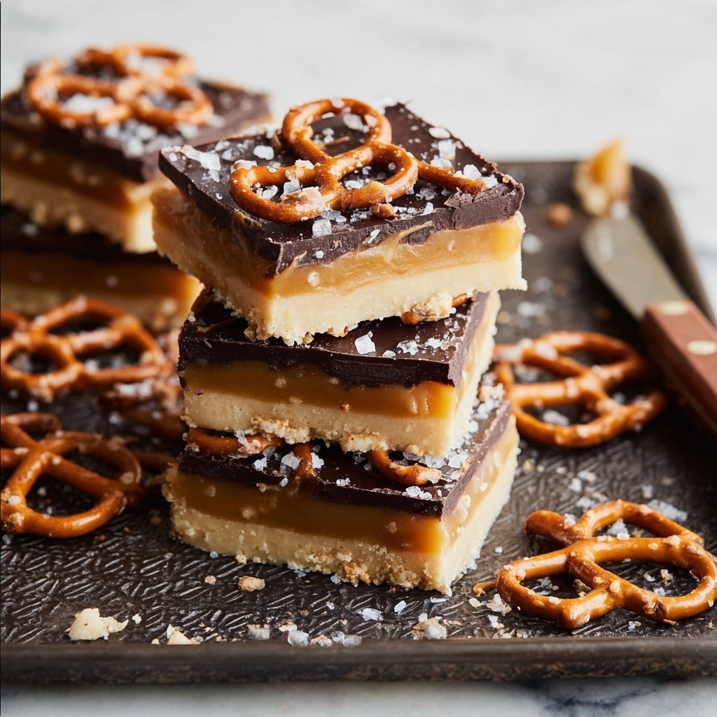 Chocolate Caramel Pretzel Bars Recipe