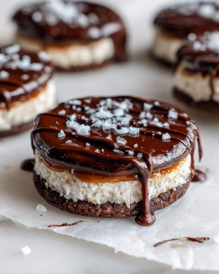 Easy Coconut Caramel Samoa Stuffed Cookie Recipe