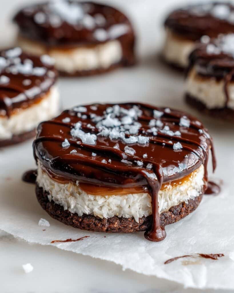 Easy Coconut Caramel Samoa Stuffed Cookie Recipe