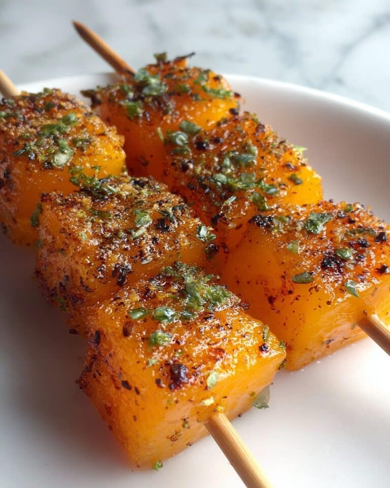 Skewered Cantaloupe Recipe