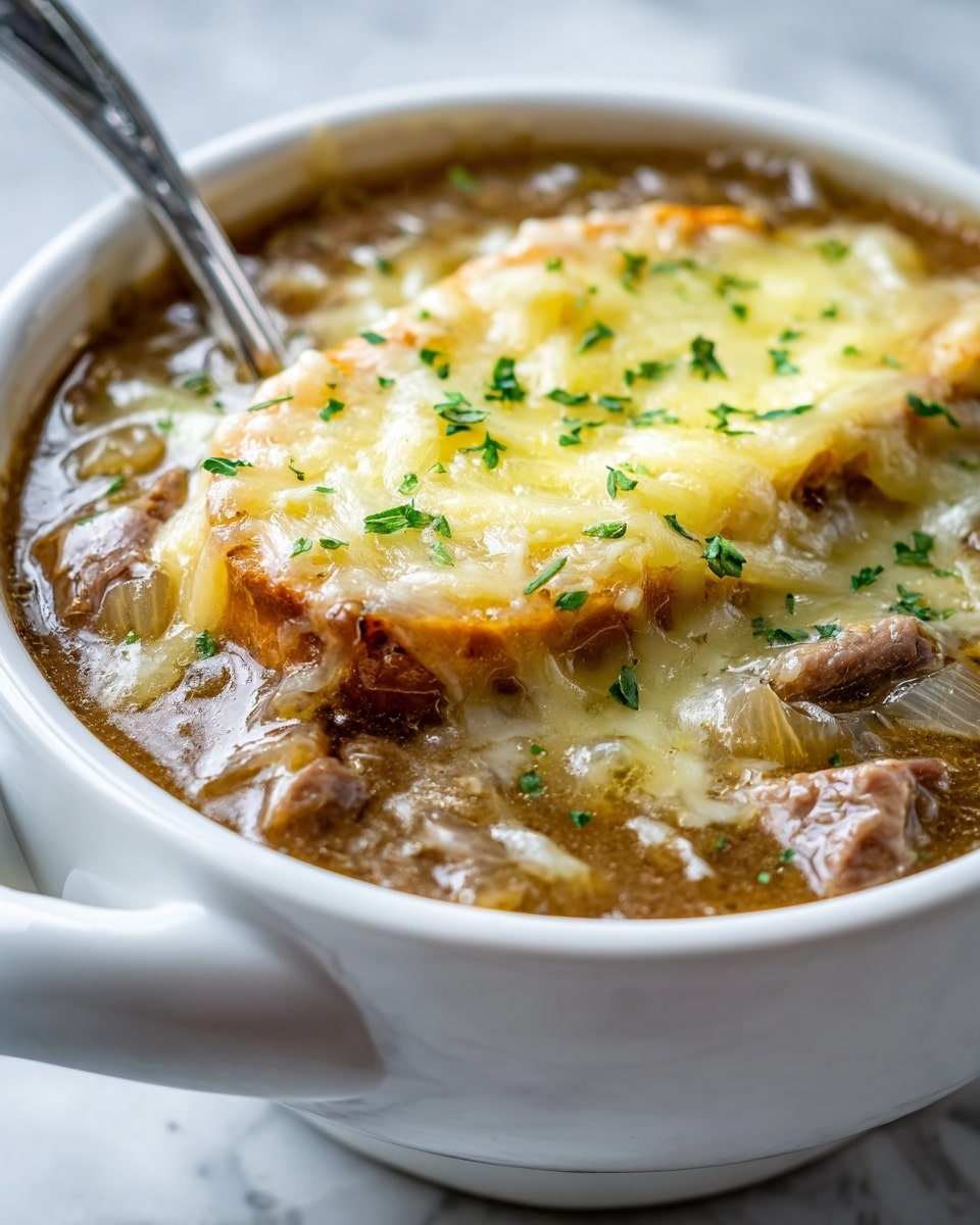 French Onion Beef Short Rib Soup Recipe