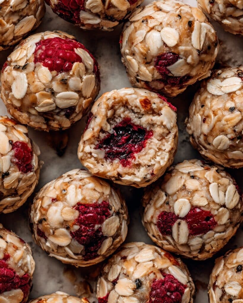 Raspberry Almond Energy Bites Recipe