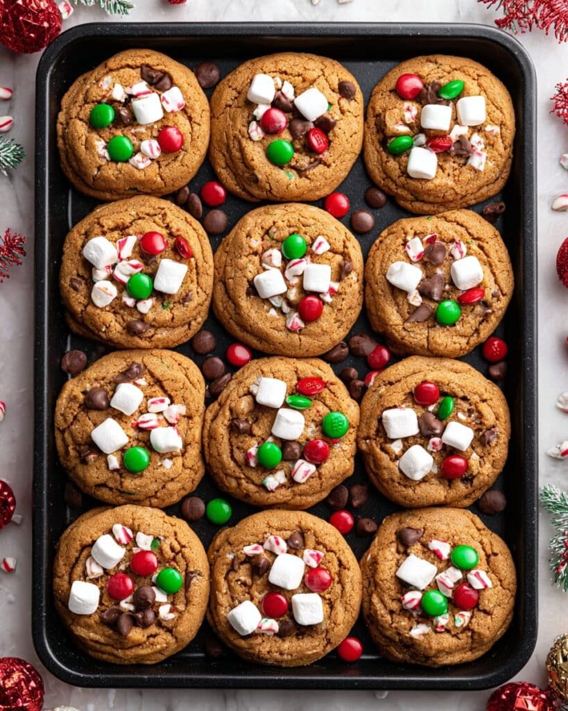 Cake Mix Chocolate Chip Santa Cookies Recipe