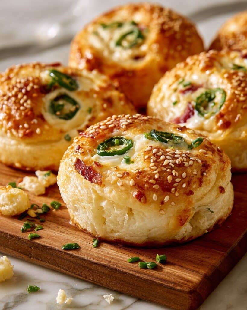 Jalapeño Popper Stuffed Rolls Recipe