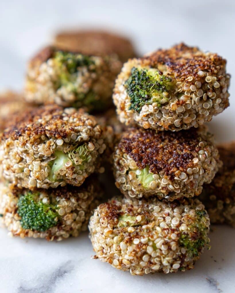Broccoli Cheddar Quinoa Bites Recipe