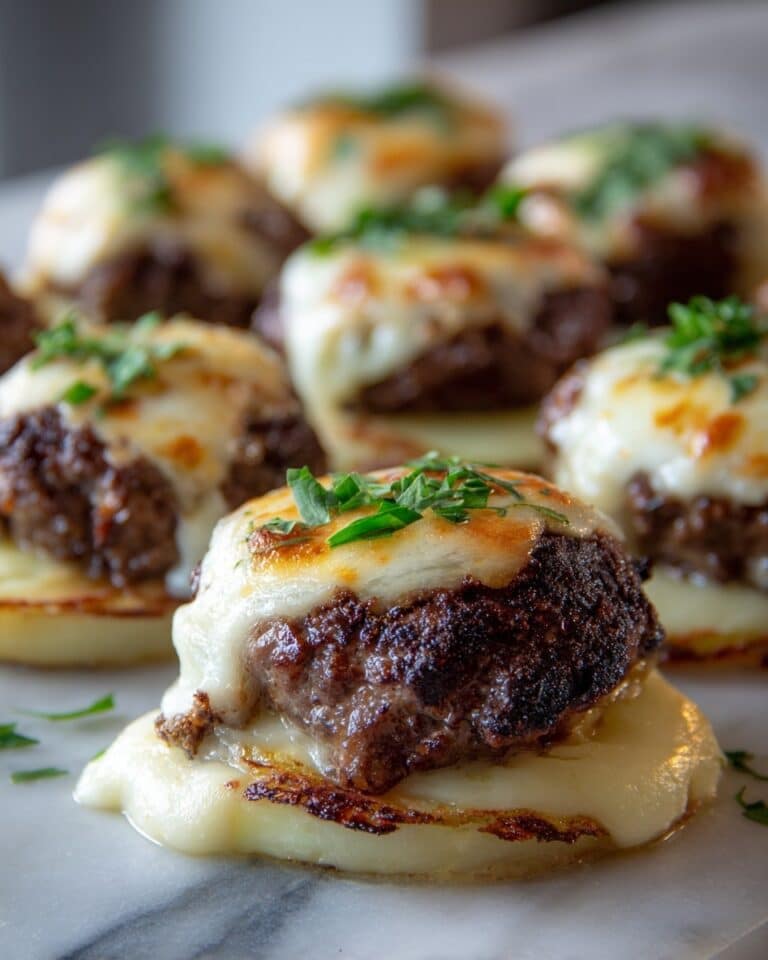 Garlic Parmesan Beef Chops with Cheesy Scalloped Potatoes Recipe