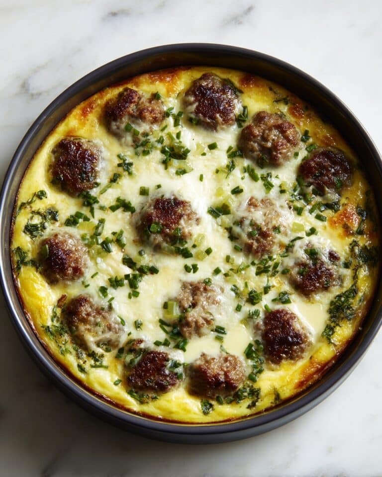 Cheesy Potato Meatball Casserole Recipe