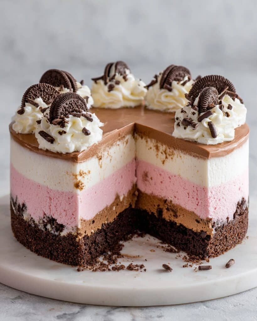 No-Bake Kinder Cheesecake with Kinder Bueno Pieces Recipe