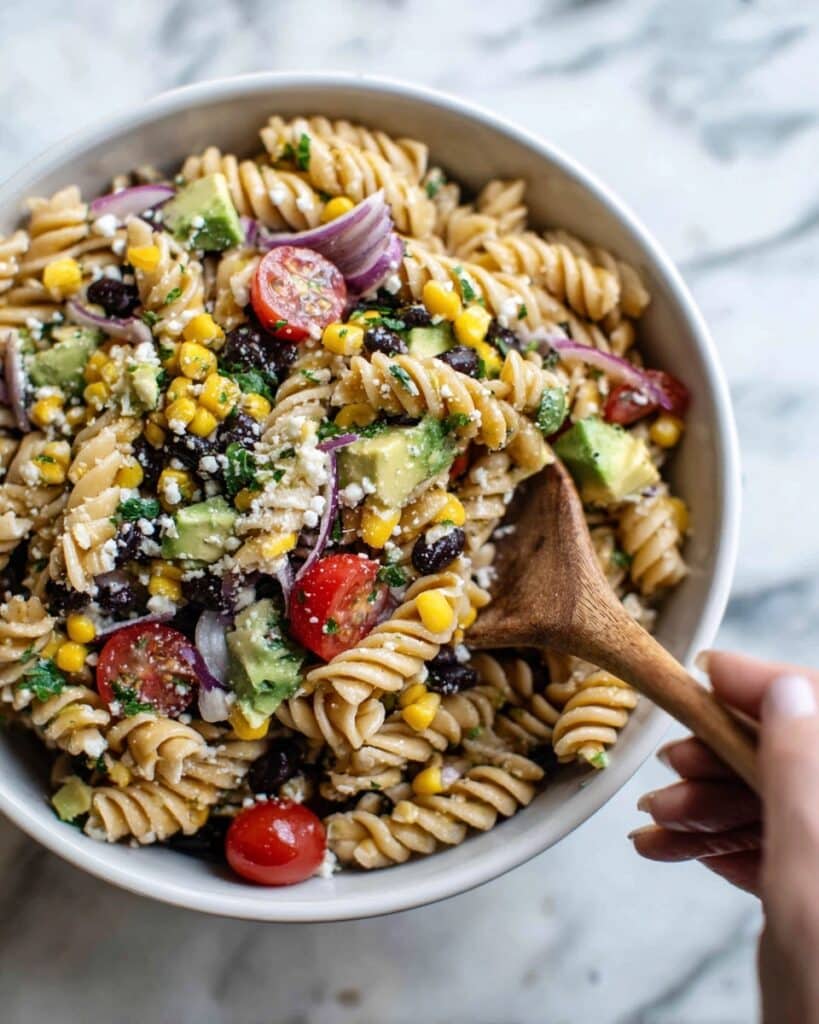 Mexican Pasta Salad With Creamy Lime Dressing Recipe