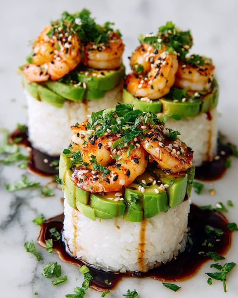 Spicy Shrimp Sushi Stacks Recipe