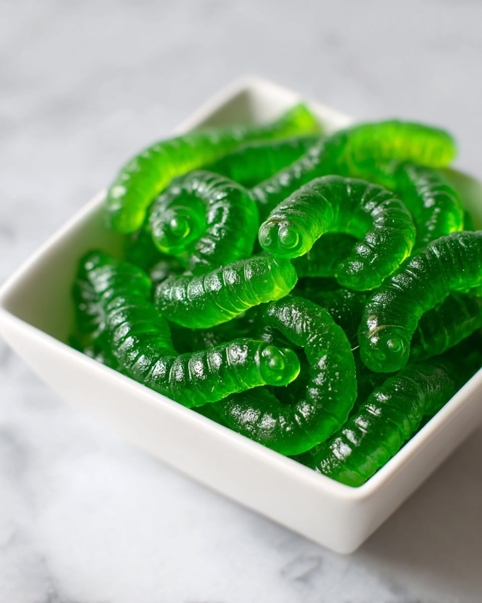 Dill Pickle Gummy Worms Recipe