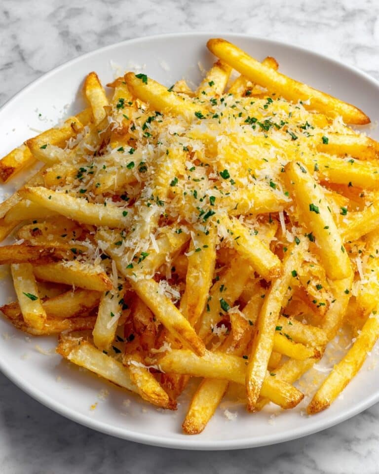Crispy Baked Parmesan Garlic Fries Recipe