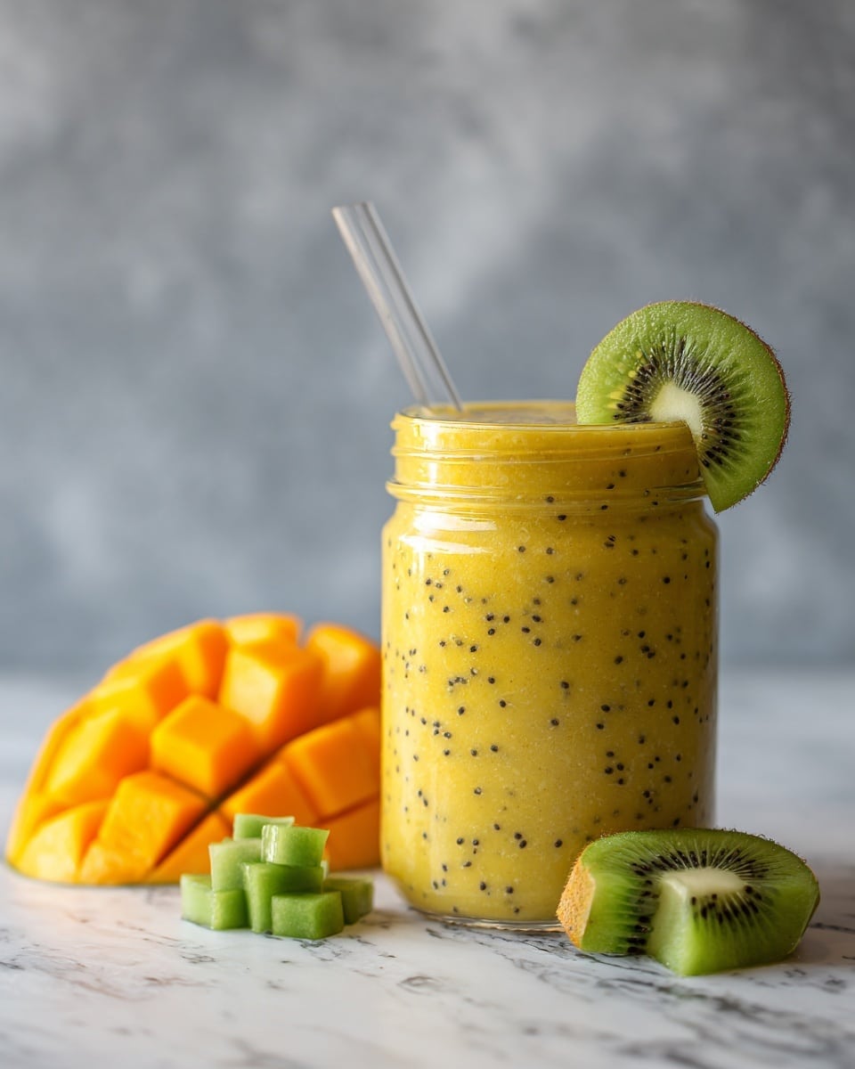Mango Kiwi Smoothie Recipe - Recipe Image