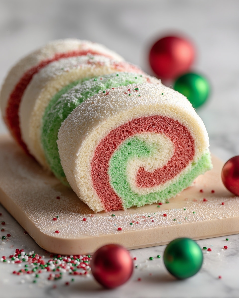 Christmas Cake Roll Recipe - Recipe Image