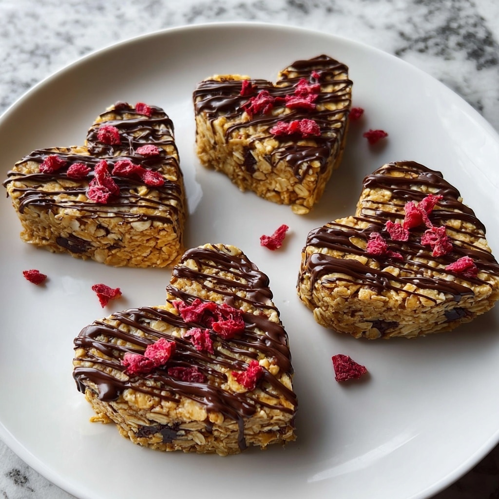 Crunchy Granola Heart Bars Recipe - Recipe Image