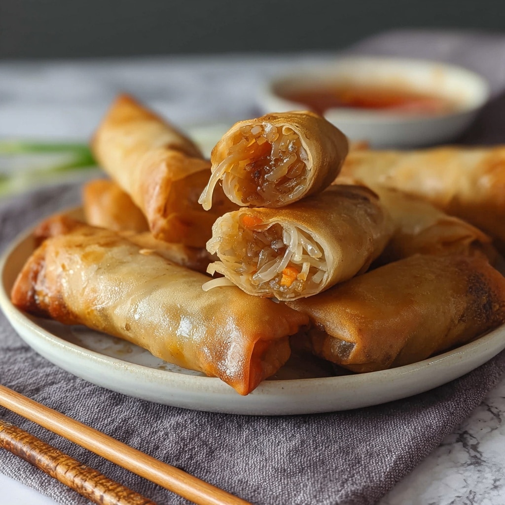 Baked Apple Pie Rice Paper Rolls Recipe