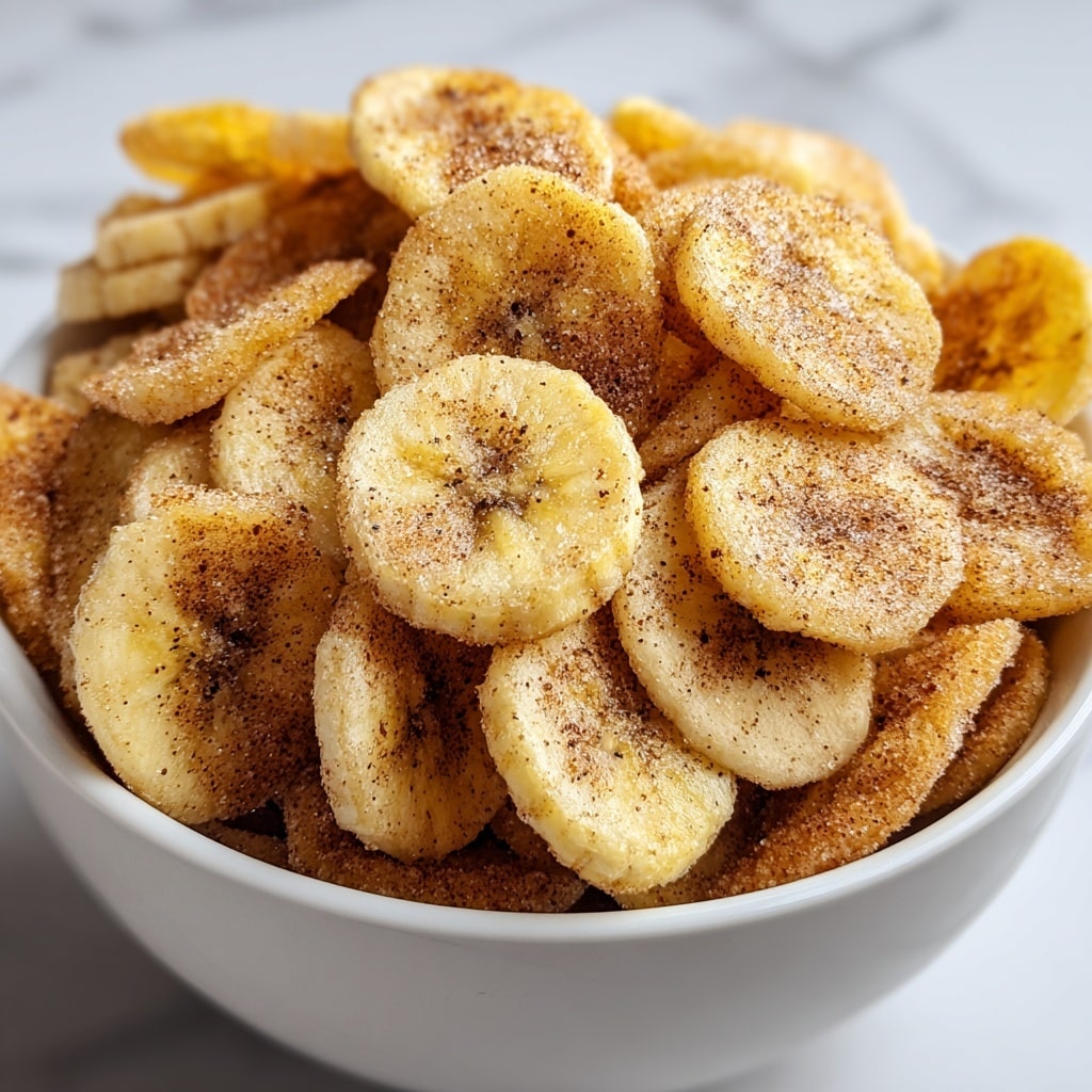 Cinnamon-Sugar Air Fryer Banana Chips Recipe