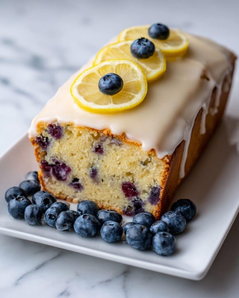 Lemon Blueberry Bread with Lemon Glaze Recipe