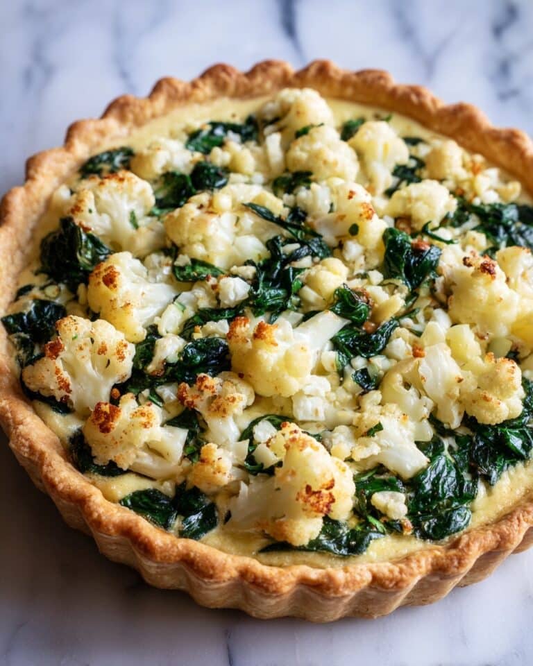Perfect Cauliflower & Spinach Quiche Recipe