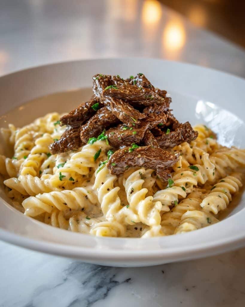 Garlic Butter Chicken Bites & Spicy Cajun Alfredo Twisted Pasta Recipe