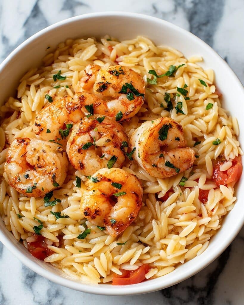 Instant Pot Tomato and Shrimp Orzo Recipe