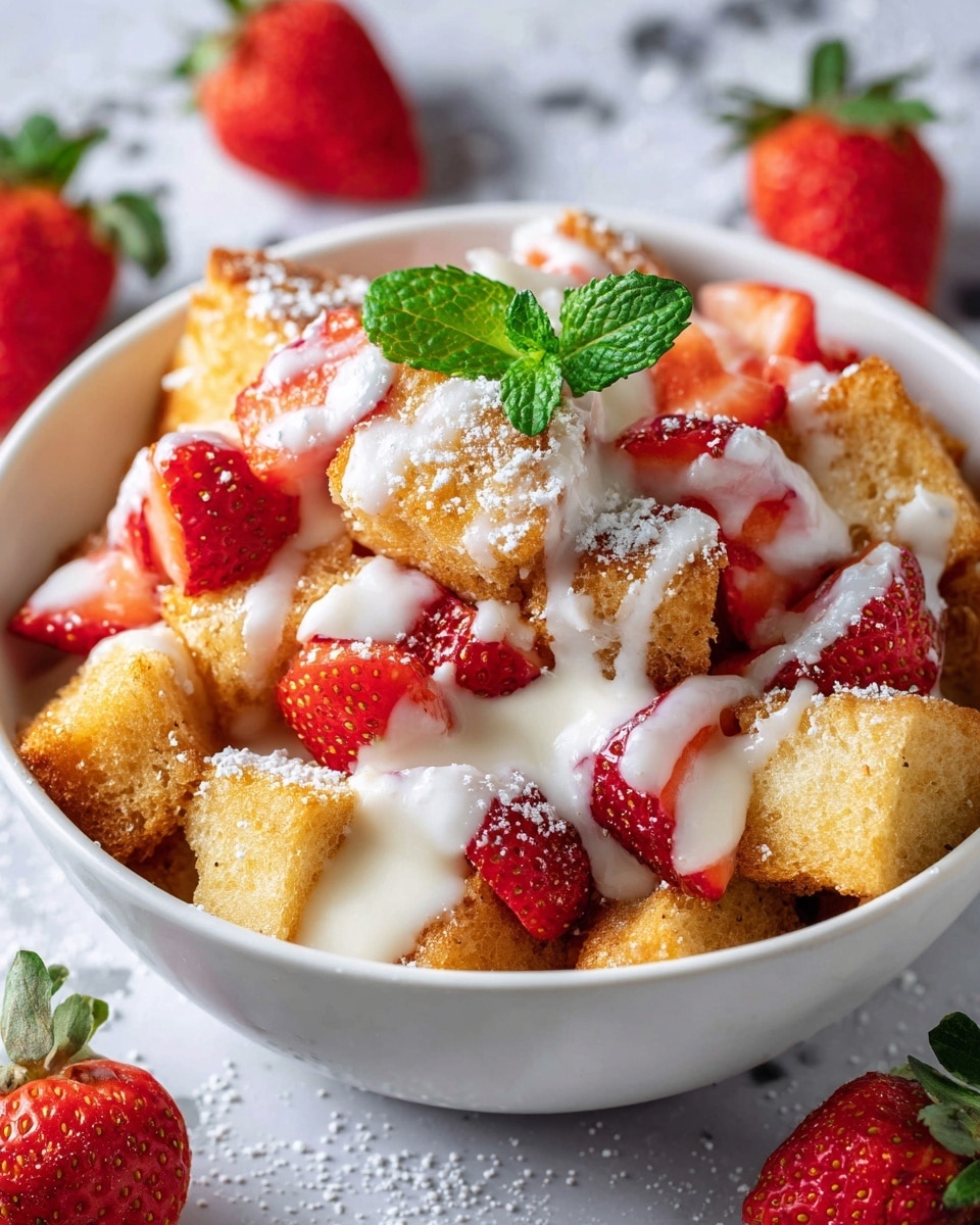 Strawberries & Cream French Toast Casserole Recipe