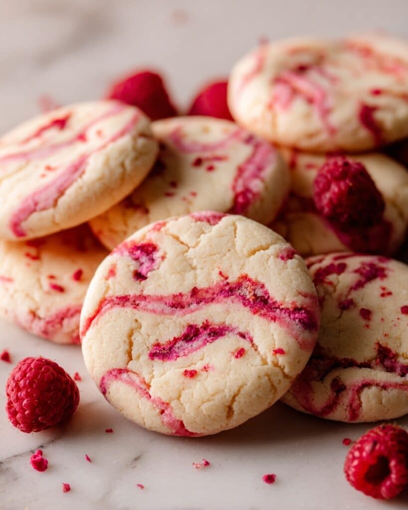 Soft and Chewy Raspberry Sugar Cookies Recipe