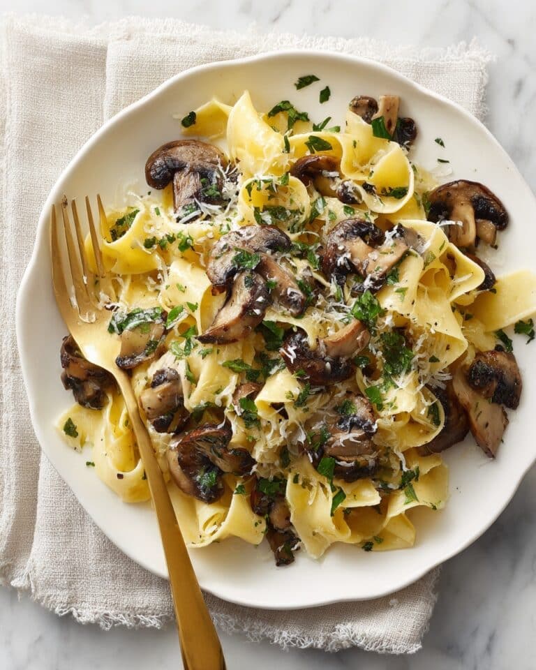 Sage Butter Pasta with Mushrooms Recipe