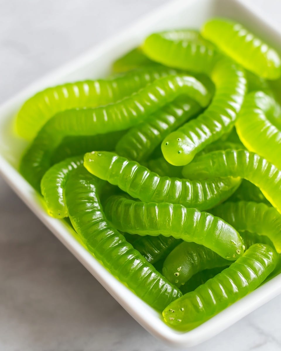 Dill Pickle Gummy Worms Recipe - Recipe Image
