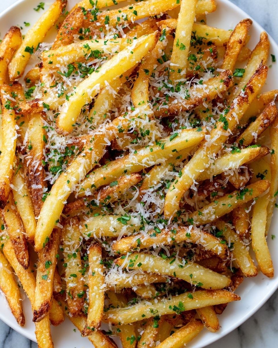 Crispy Baked Parmesan Garlic Fries Recipe - Recipe Image