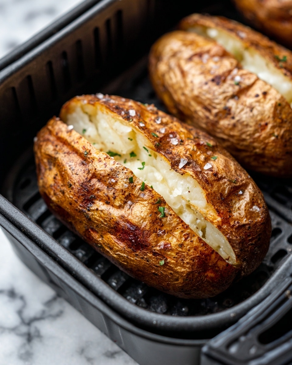 Air Fryer Baked Potatoes Recipe - Recipe Image