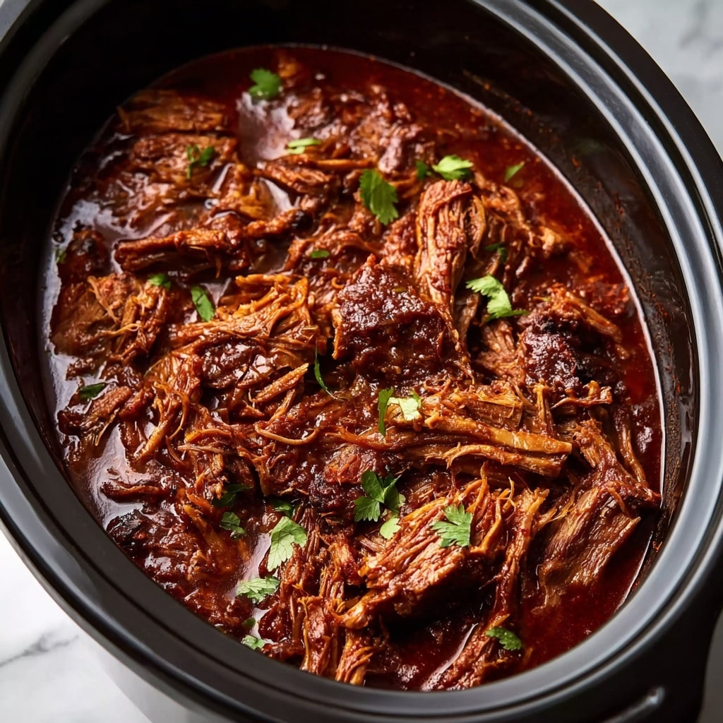 Slow Cooker 4-Ingredient Holiday BBQ Pork Recipe - Recipe Image