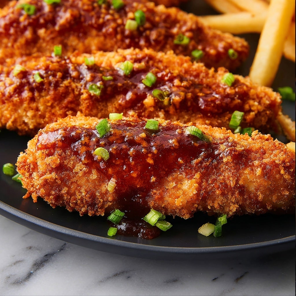 Crispy Honey Butter Chicken Tenders Recipe - Recipe Image