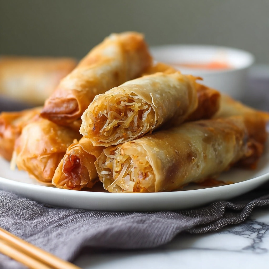Baked Apple Pie Rice Paper Rolls Recipe - Recipe Image