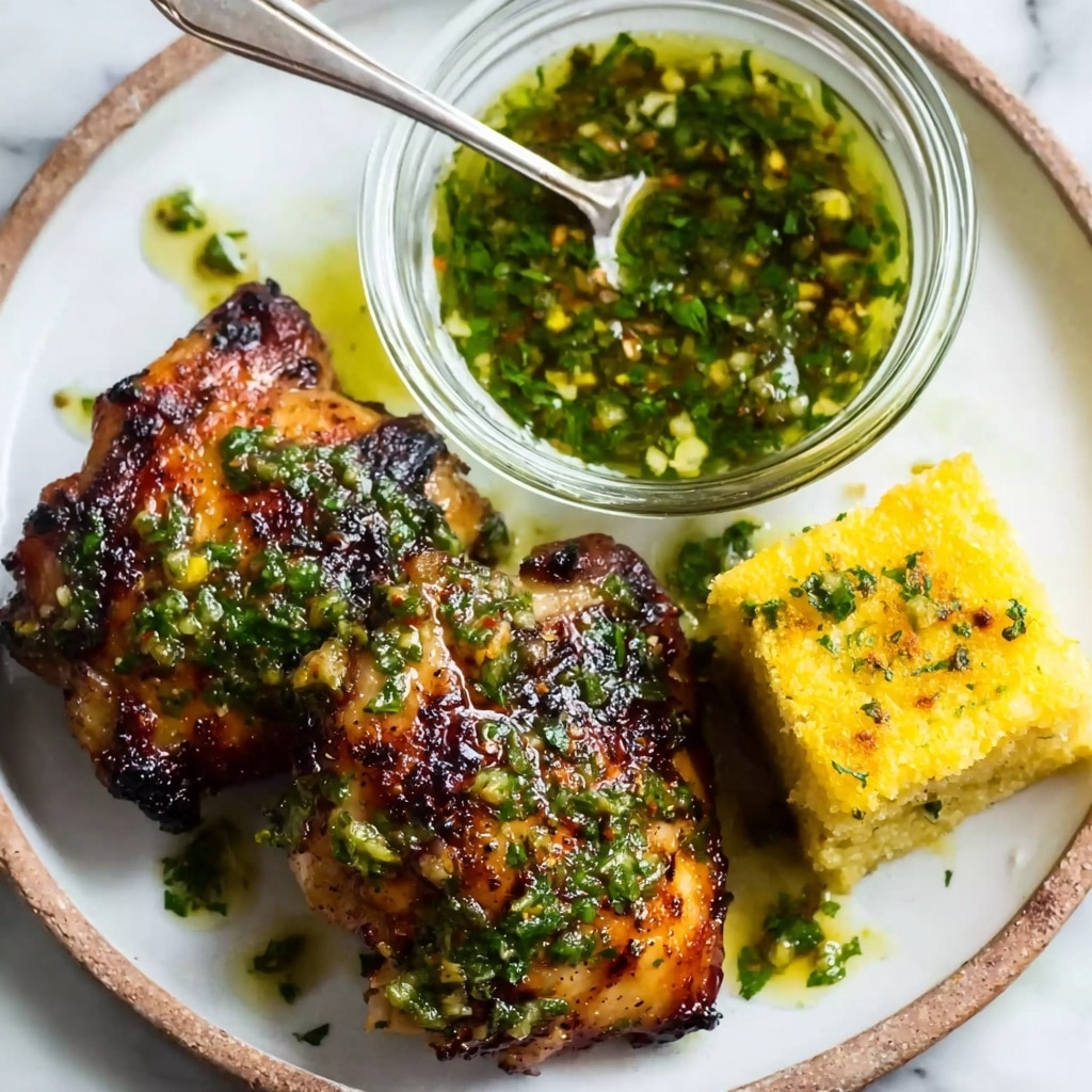 Grilled Chicken Thighs with Chimichurri Recipe