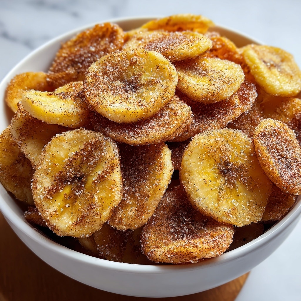 Cinnamon-Sugar Air Fryer Banana Chips Recipe - Recipe Image