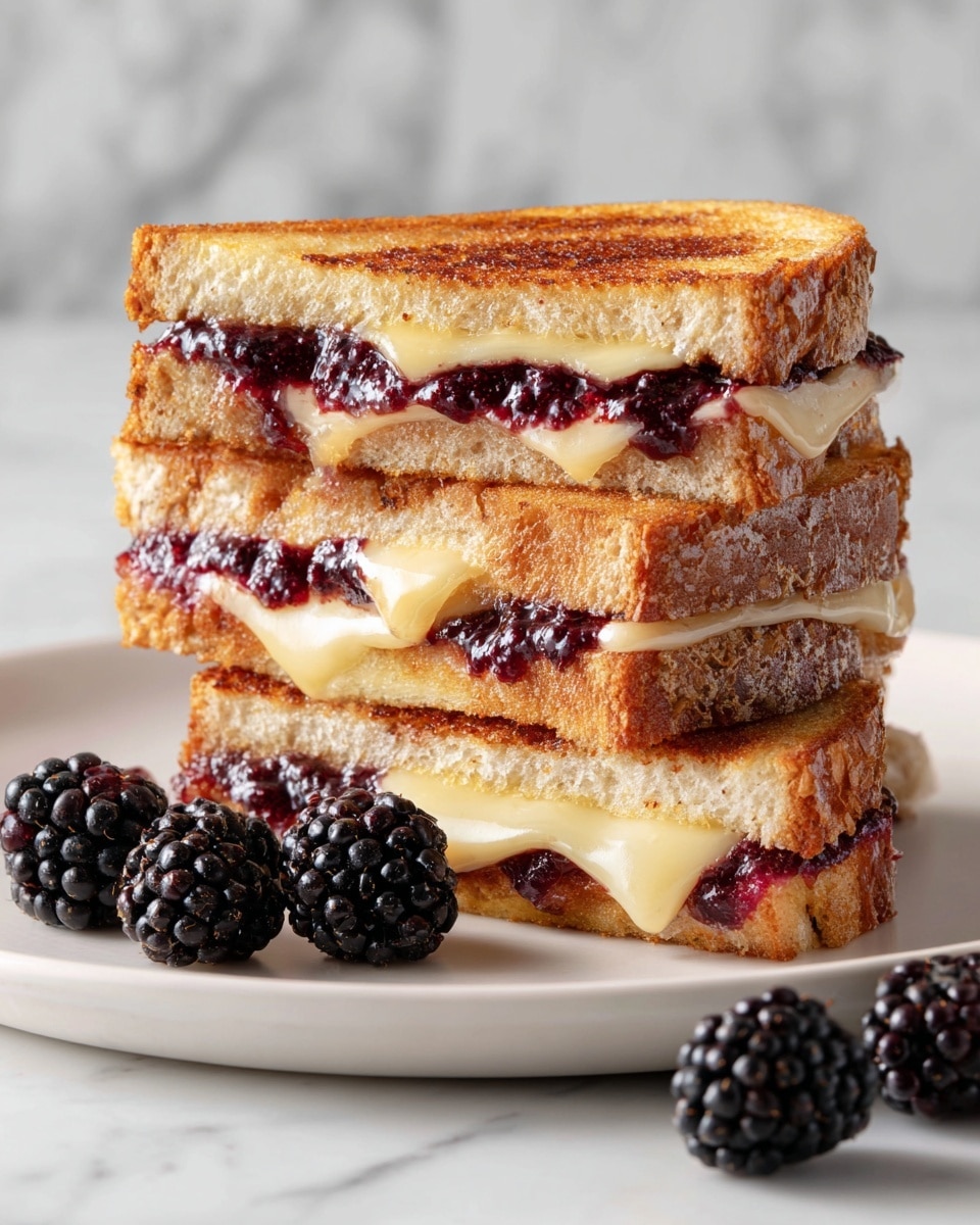 Balsamic Blackberry Bliss Grilled Cheese Recipe - Recipe Image