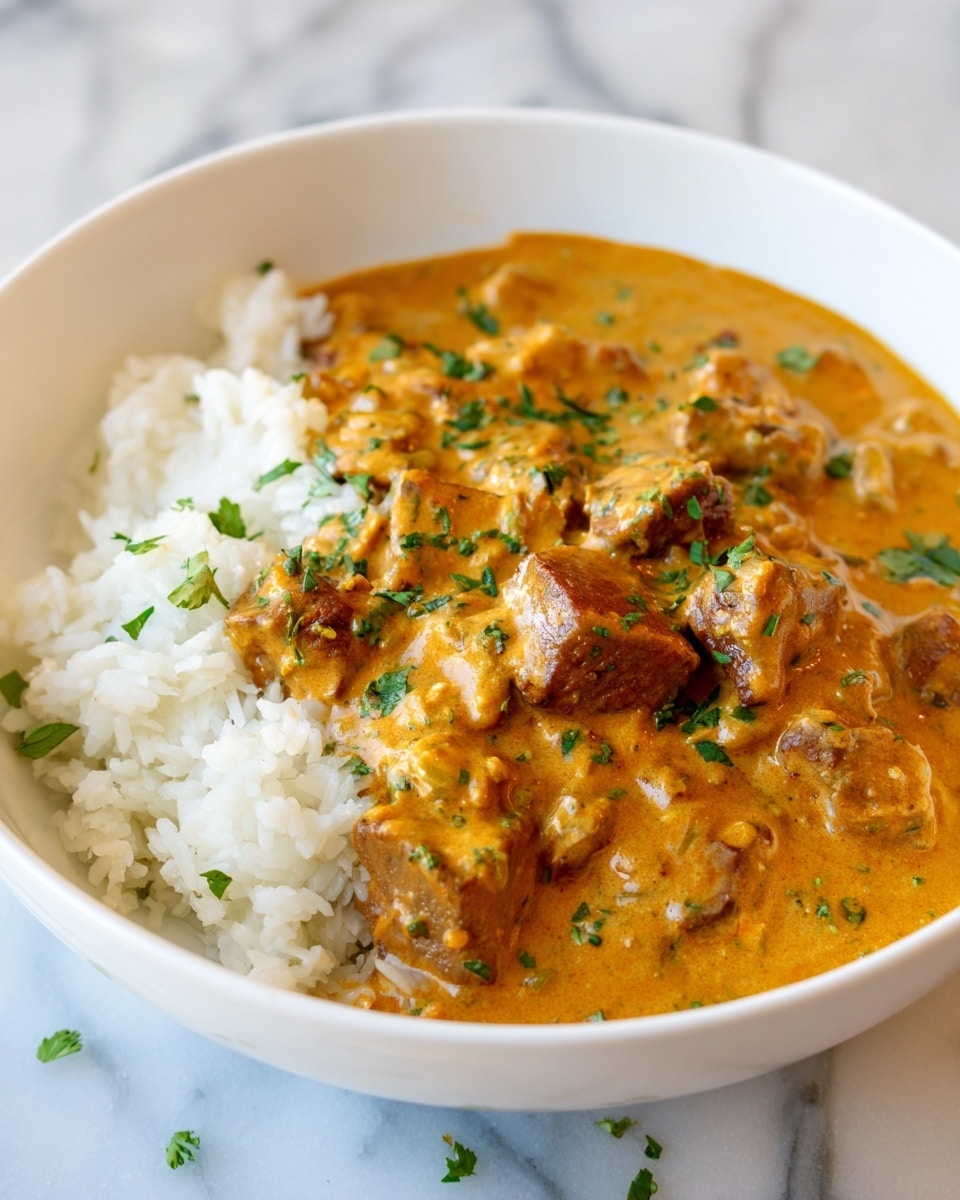Creamy Smothered Chicken and Rice Recipe - Recipe Image