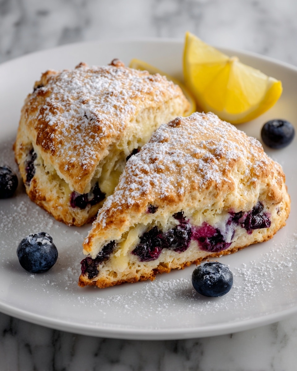 Lemon Blueberry Scones Recipe - Recipe Image