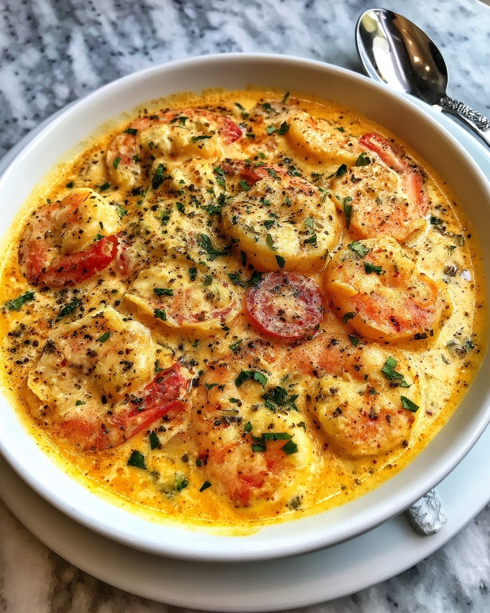 Sautéed Shrimp in Creamy Saffron Sauce Recipe - Recipe Image