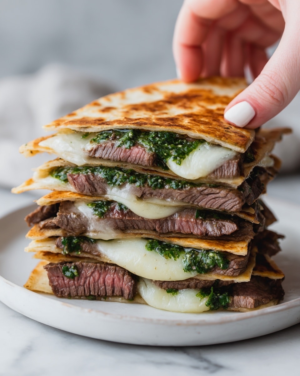 Chimichurri Steak Quesadillas Recipe - Recipe Image