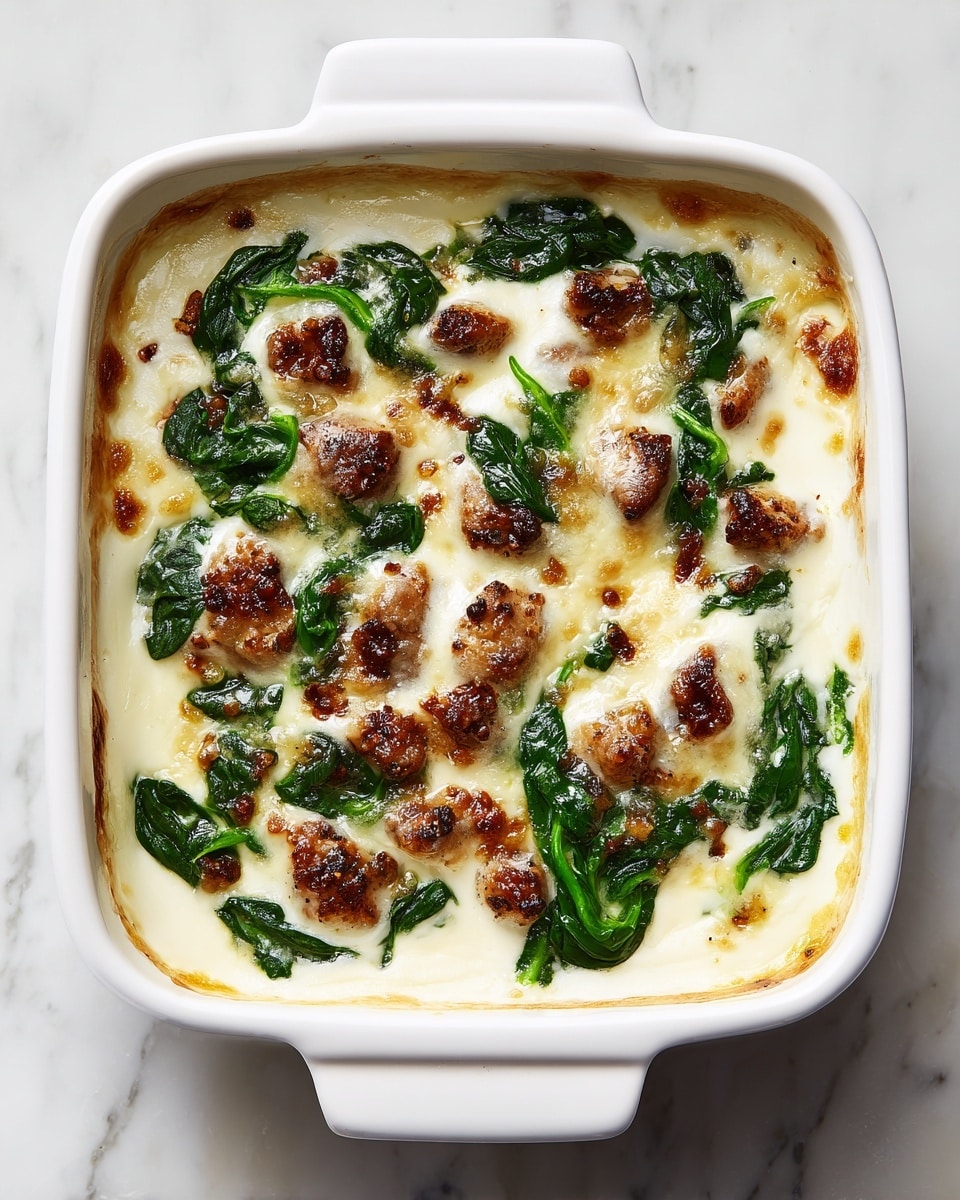 Creamy Chicken and Spinach Casserole Recipe - Recipe Image
