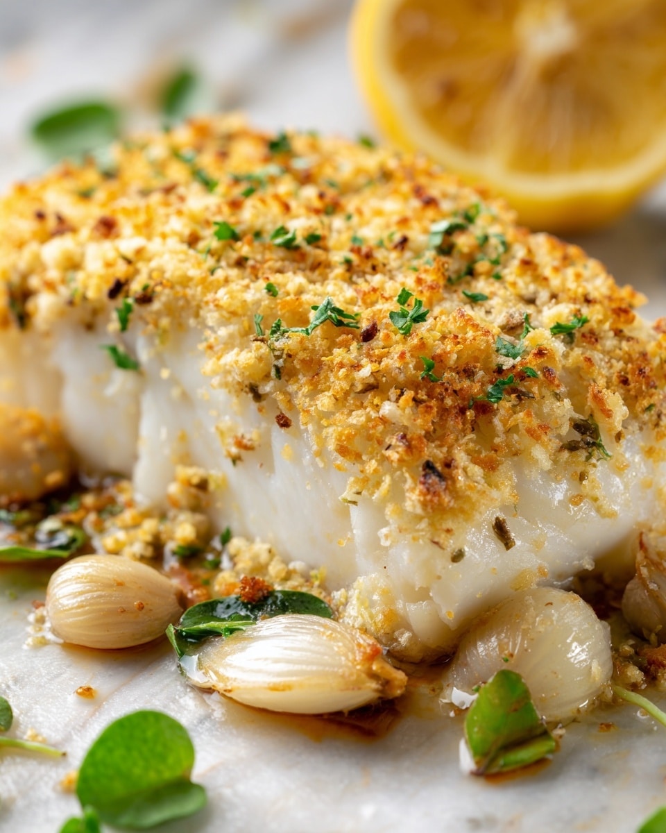 Baked Cod with Lemon and Garlic Recipe - Recipe Image
