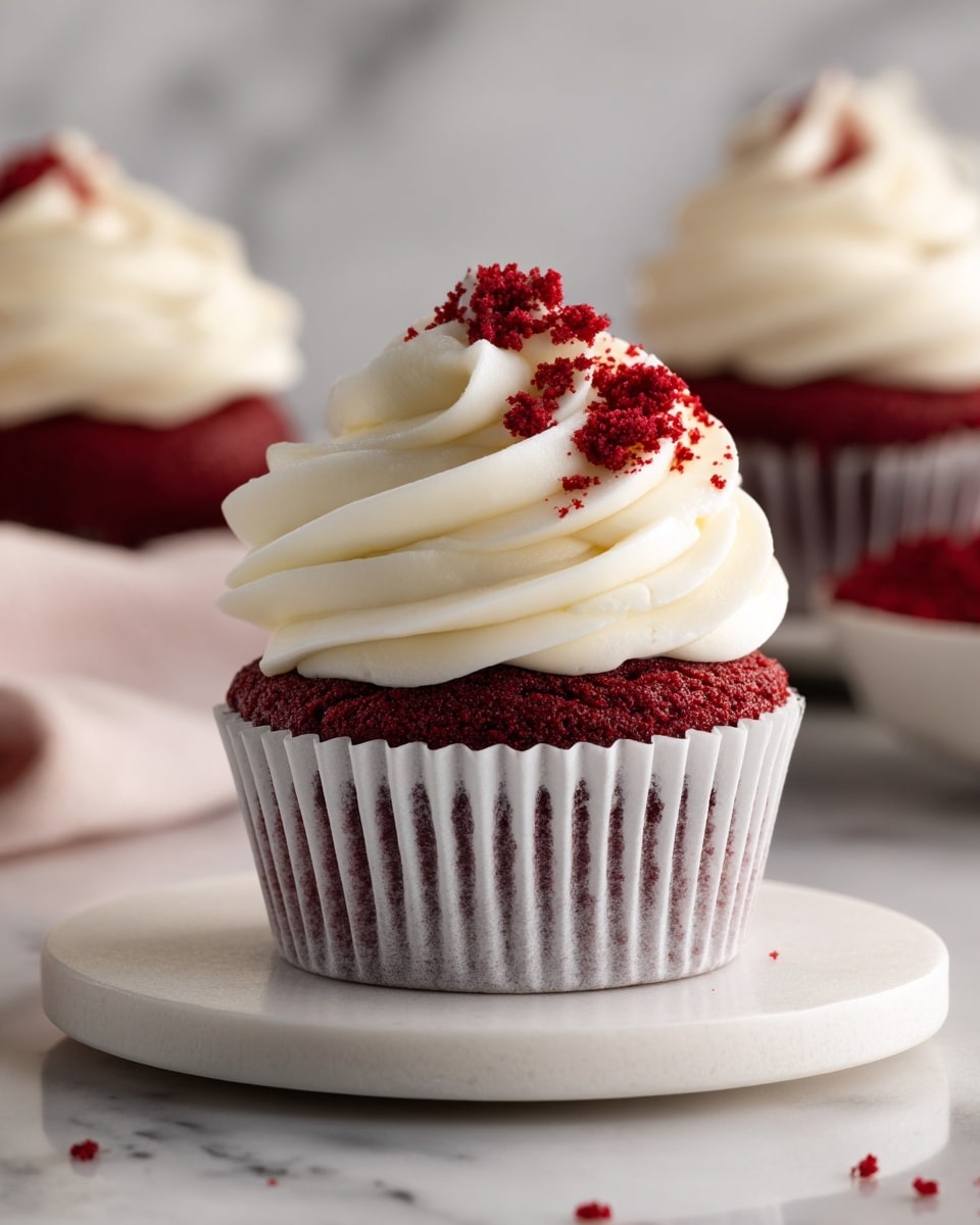 Red Velvet Cheesecake Cupcake Recipe - Recipe Image