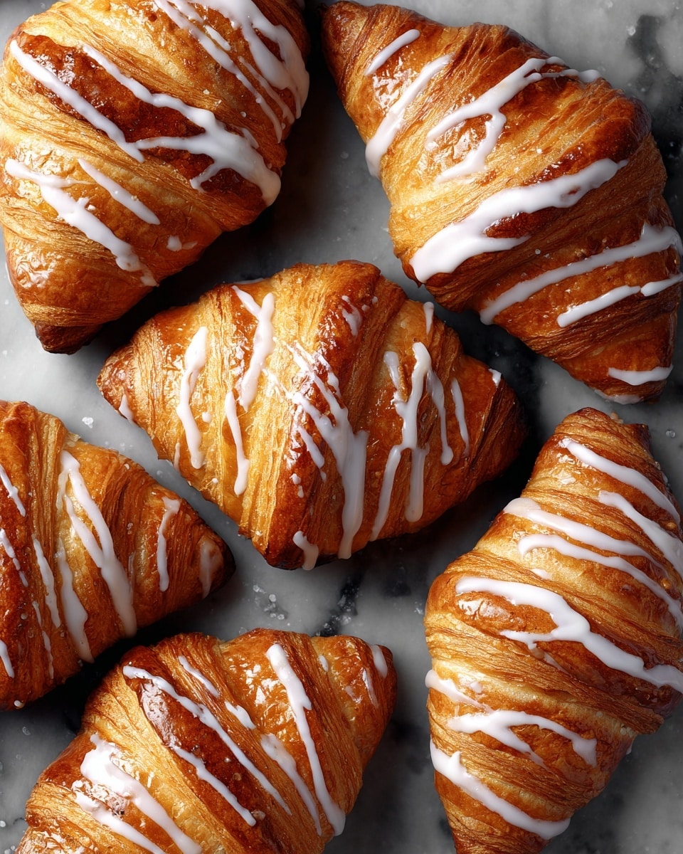 Pumpkin Pie Crescents with Maple Glaze Recipe - Recipe Image